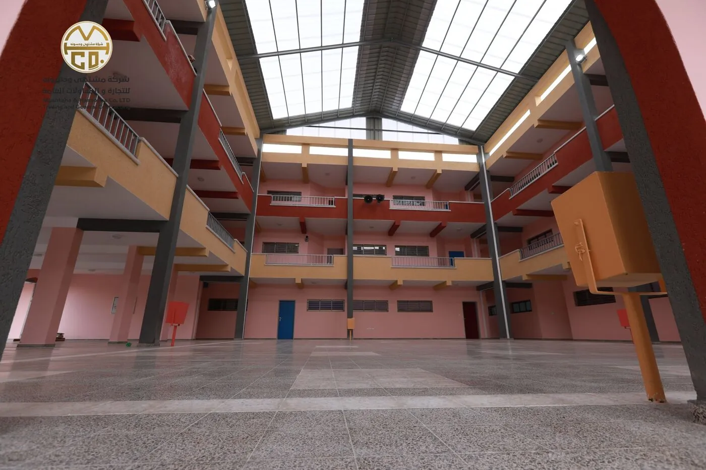 School atrium interior — Bani Suhaila
